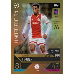 Topps Match Attax Champions League 2022/2023 Limited Edition Jurrien Timber (AFC Ajax)
